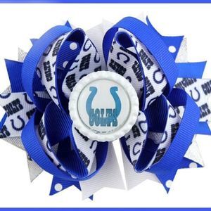 4.5 INCH NFL INDIANAPOLIS COLTS HAIRBOW
